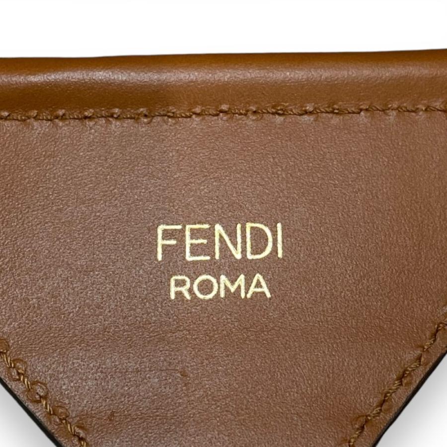FENDI Strap You ショルダーストラップ OS ブラック ホワイト ブラウン