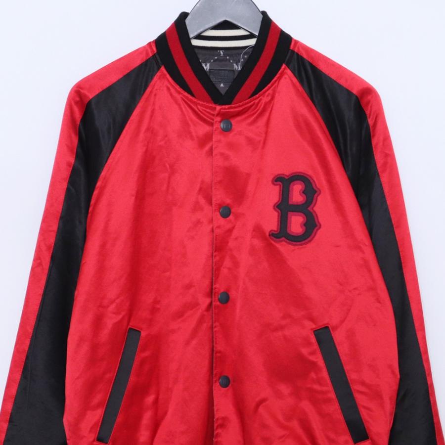 TMT VINTAGE SATIN REVERSIBLE BLOUSON Lサイズ レッド TJK-F1902 