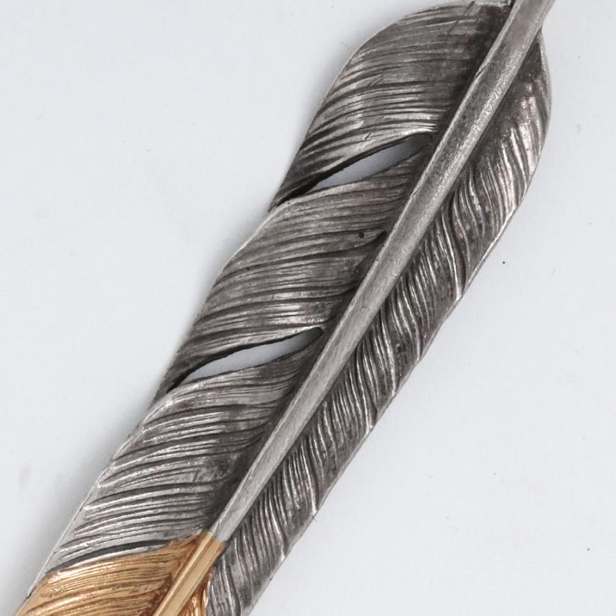 TARO WASHIMI M flight feather K18 top 01 シルバー ワシミタロウ