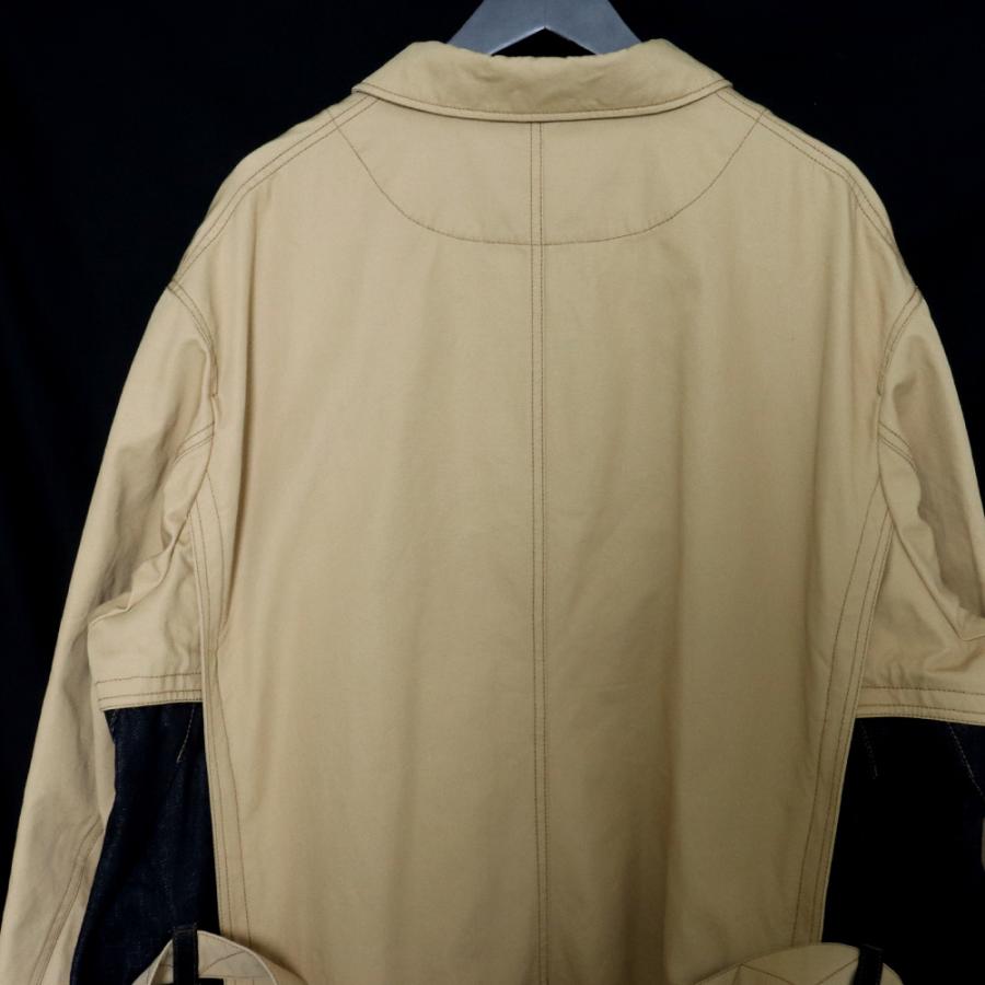 KHOKI 21SS DOUBLE COLOR RAIN COAT ステンカラーコート ベージュ 