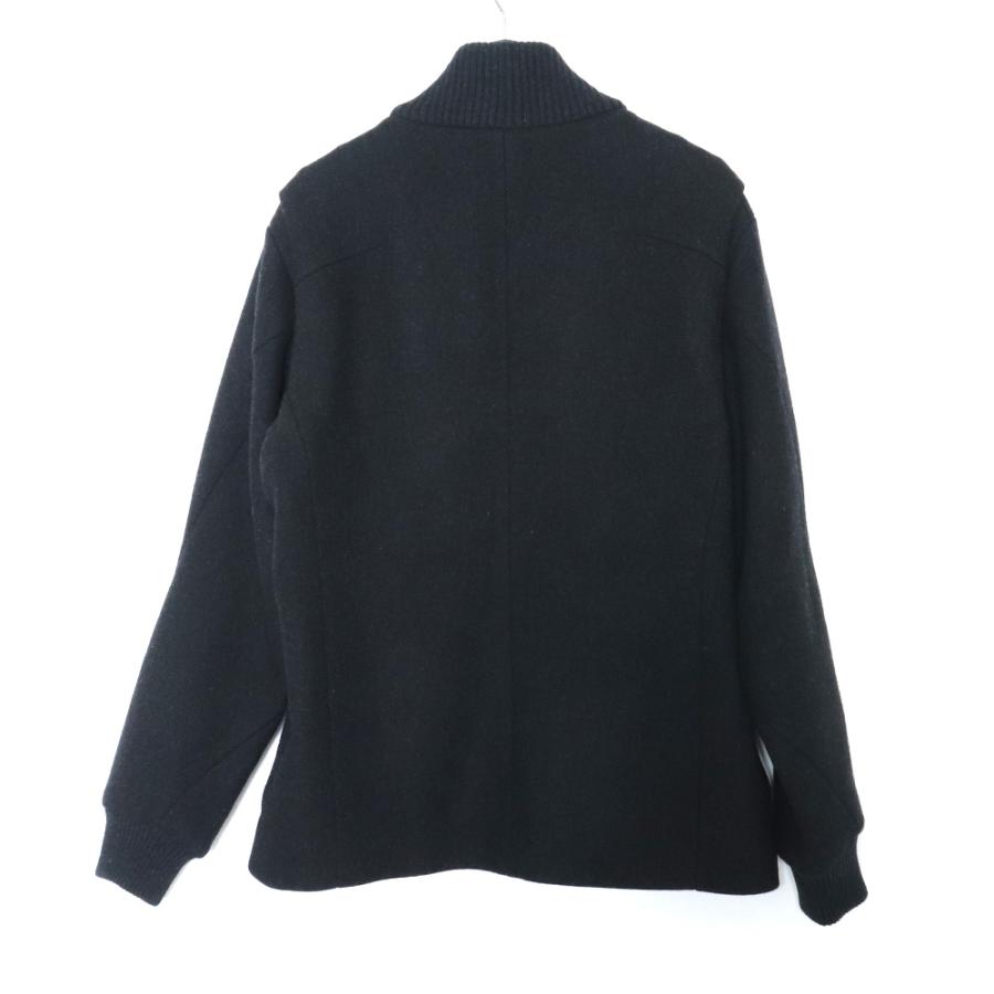 プレミア商品 DEVOA High neck jacket wool super100´s double weave サイズ4 チャコール JKK-OPH CH デヴォア ハイネックブルゾン