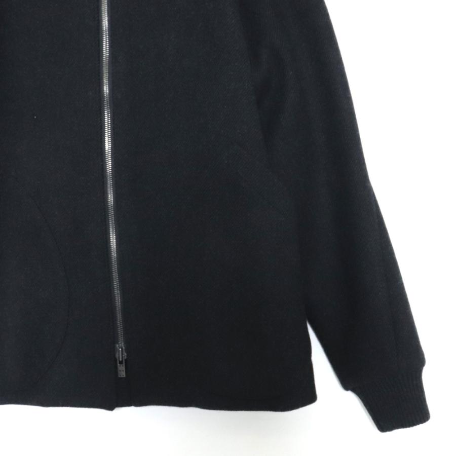 プレミア商品 DEVOA High neck jacket wool super100´s double weave サイズ4 チャコール JKK-OPH CH デヴォア ハイネックブルゾン
