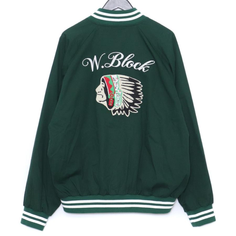 BUTWIN COTTON VARSITY JACKET XLサイズ グリーン バトウィン コットン 