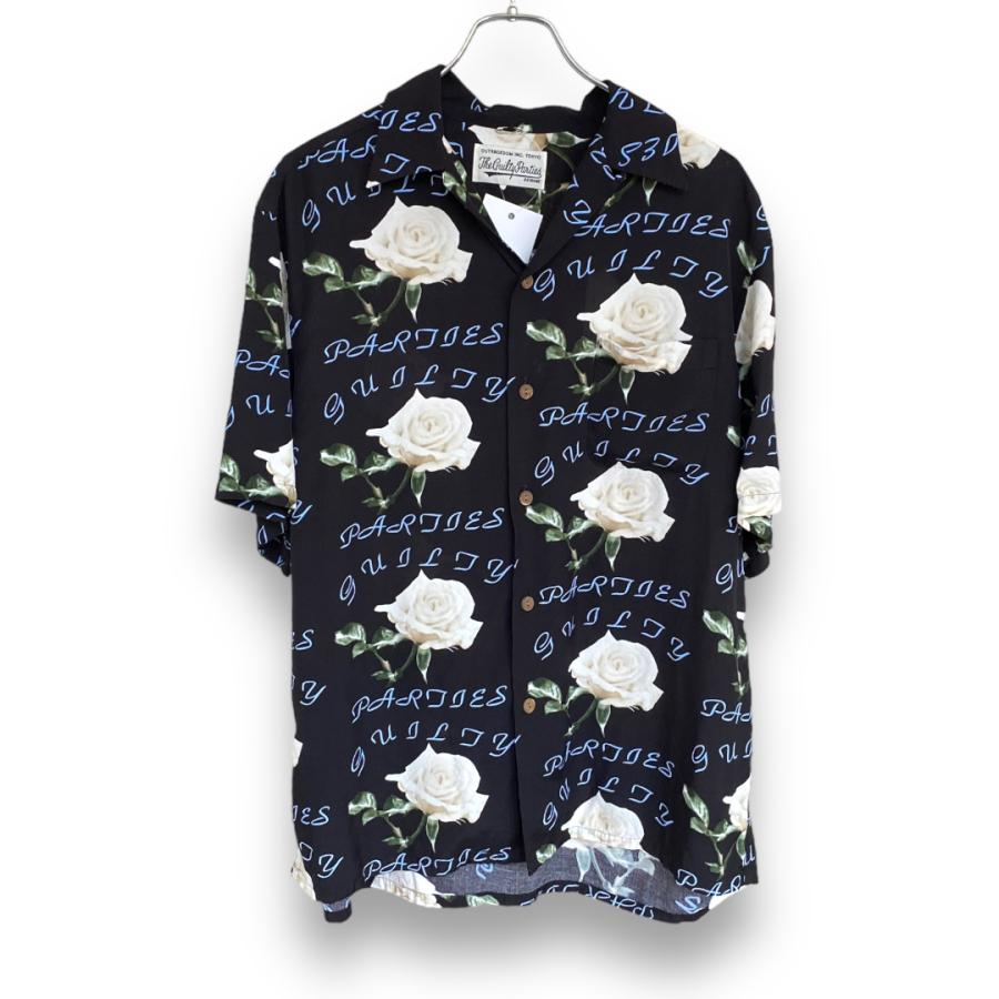 WACKO MARIA HAWAIIAN SHIRT S/S TYPE-3 Mサイズ ブラック 21SS-WMS 