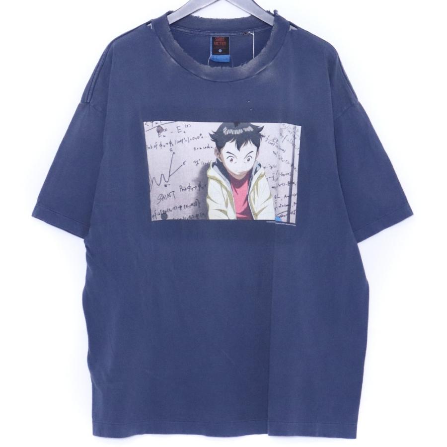 未使用 SAINT MICHAEL PLUTO SS TEE NAVY XLサイズ ネイビー SM-YS1