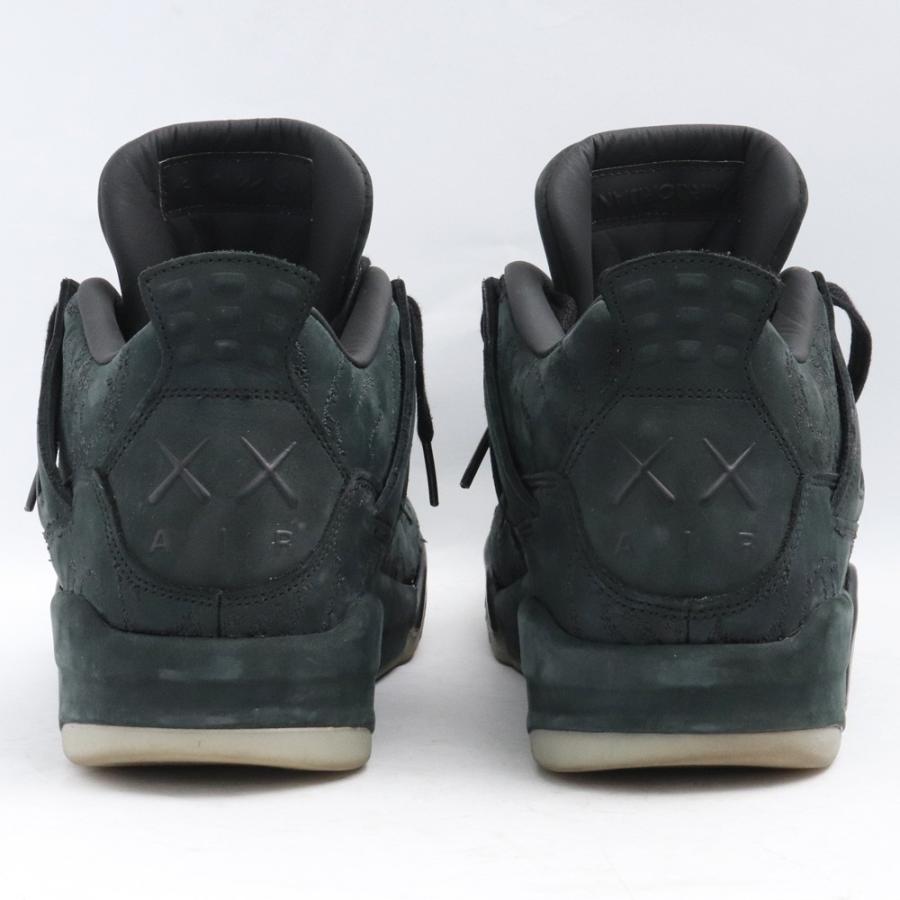 28.5cm NIKE × KAWS Air Jordan 4 Retro Black 930155-001 ナイキ 