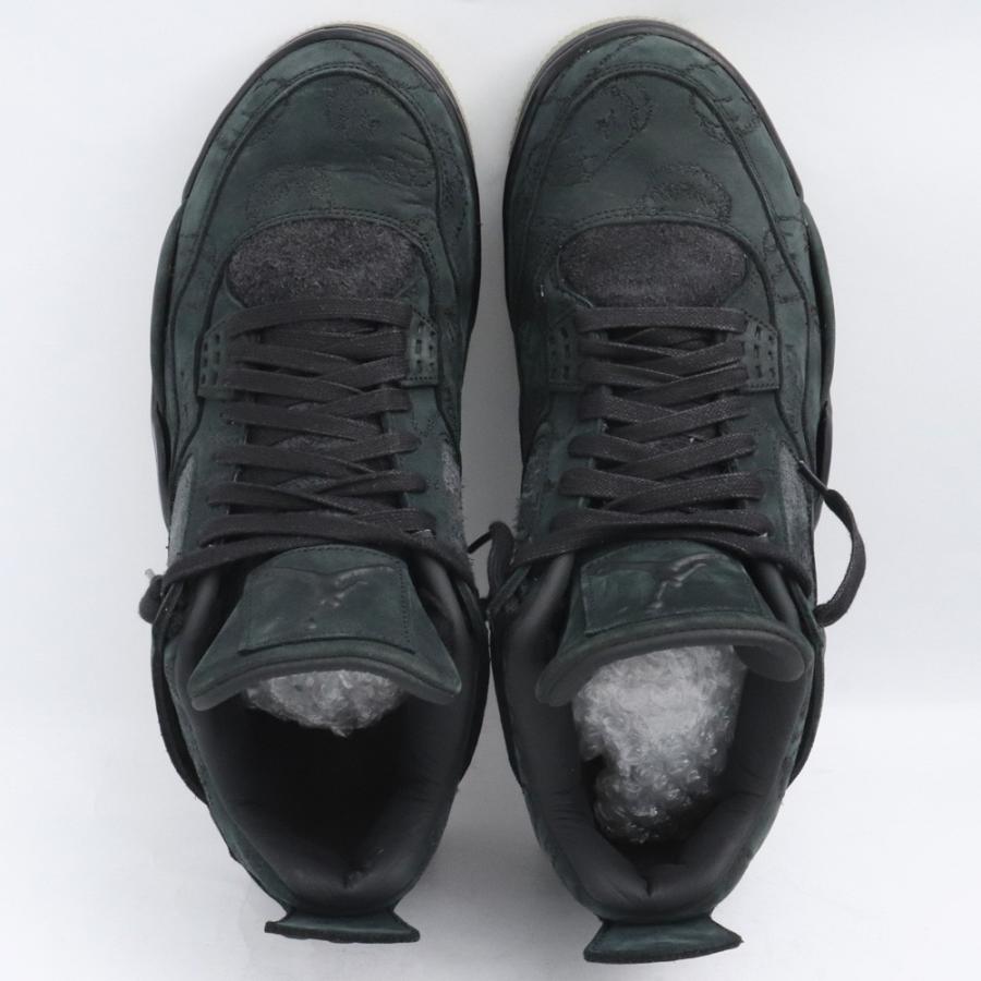 28.5cm NIKE × KAWS Air Jordan 4 Retro Black 930155-001 ナイキ 