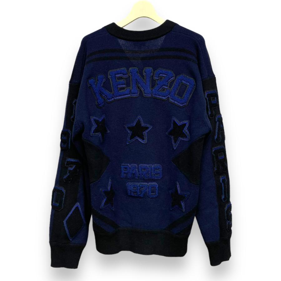 KENZO ネイビー Vネック ニット フリーサイズ - トップス KENZO ネイビー Vネック ニット フリーサイズ - トップス