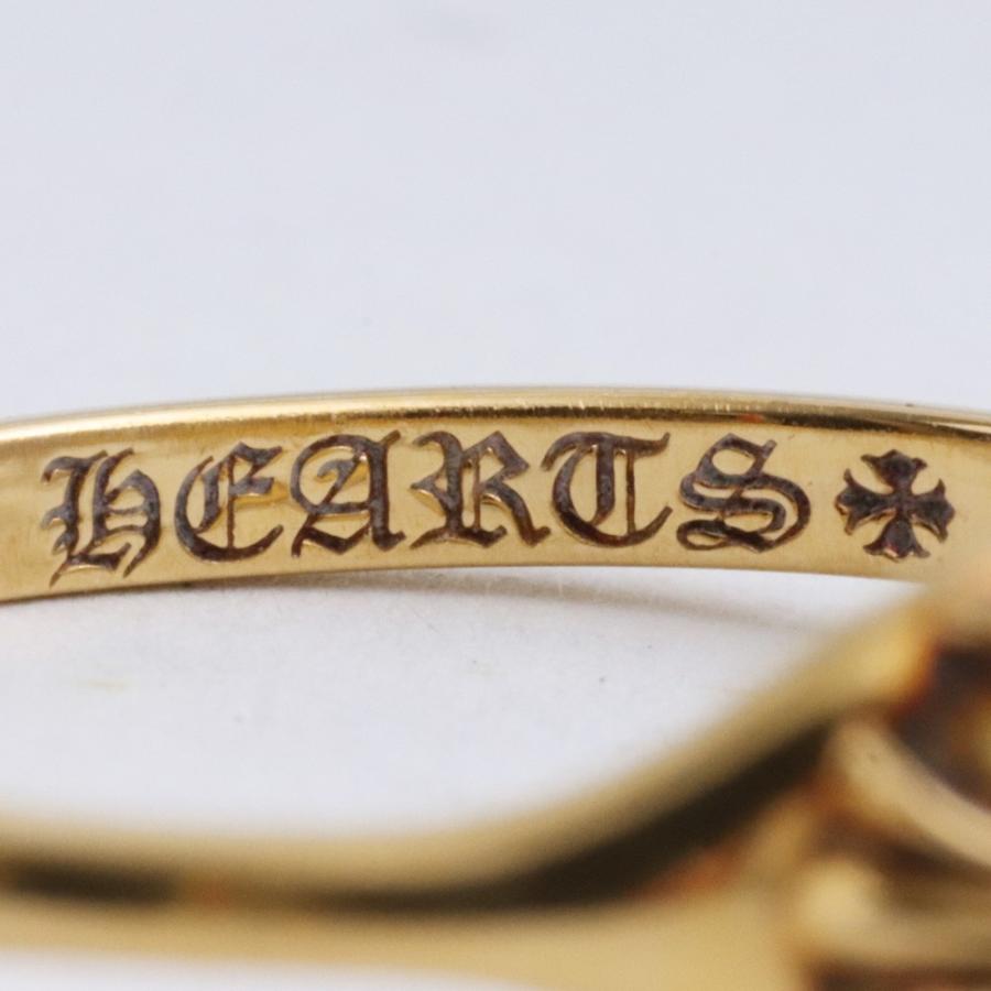 11号 CHROME HEARTS バブルガムリング クロスボール 22k ゴールド  