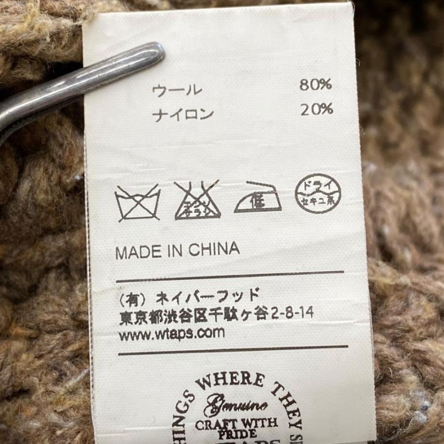 WTAPS 13AW COWICHAN VEST カウチンベスト 1 ブラウン 132MADT-KNM04