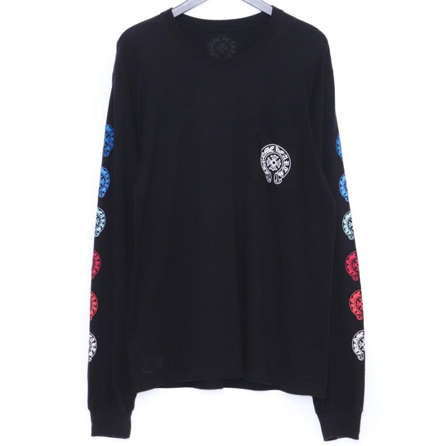 【N.】 CHROME HEARTS 長袖カットソー 黒 マルチカラー N.】 CHROME HEARTS 長袖カットソー 黒 マルチカラー クロムハーツ