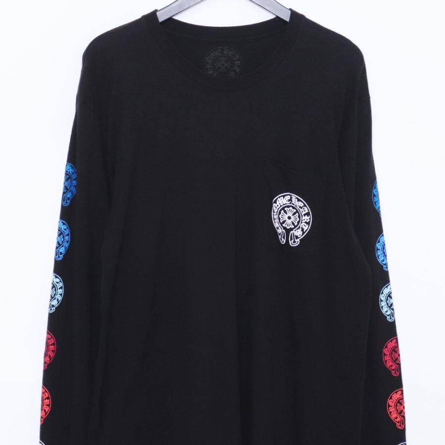 CHROME HEARTS マルチカラーホースシューロングスリーブTシャツ L