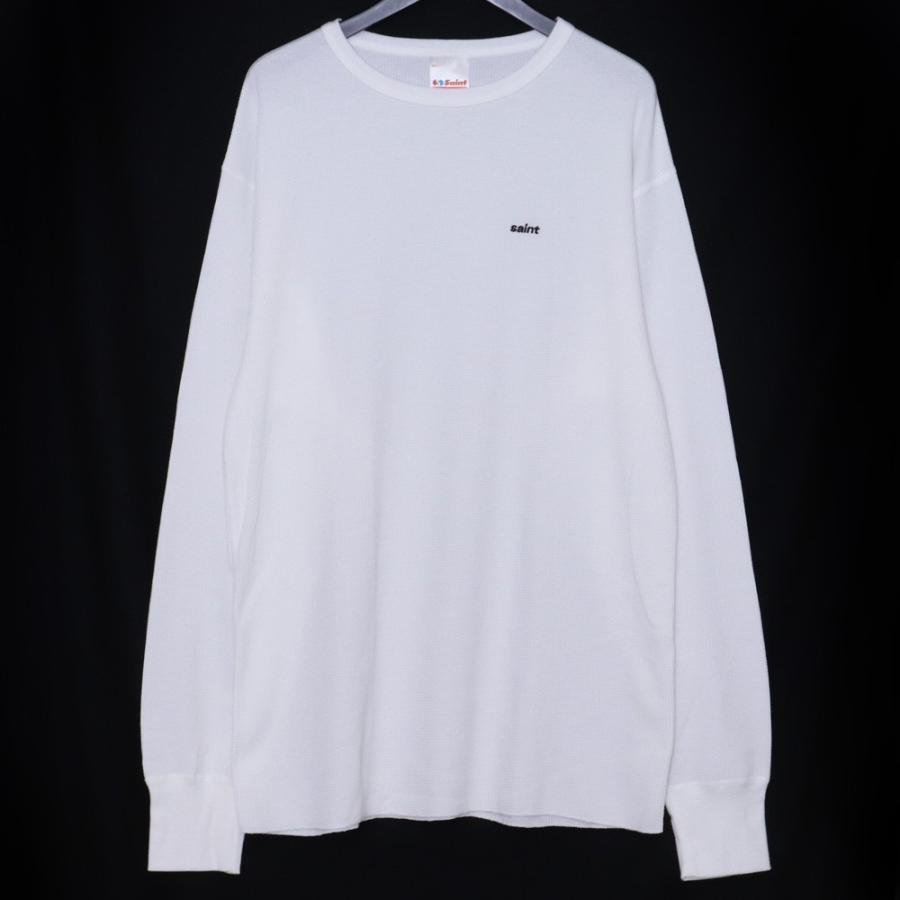 未使用 SAINT MICHAEL LS THARMAL TEE Lサイズ ホワイト SM-HR1-0000