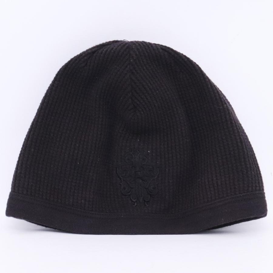 クロムハーツ　サーマルビーニー　ニットキャップ　ブラック　ダガー CHROME HEARTS ヴァインダガーサーマルビーニー ブラック クロムハーツ