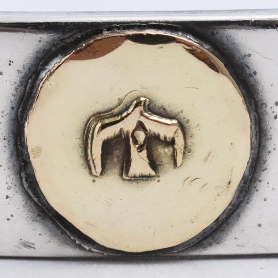 TARO WASHIMI M plain bangle K18 eagle flower metal シルバー