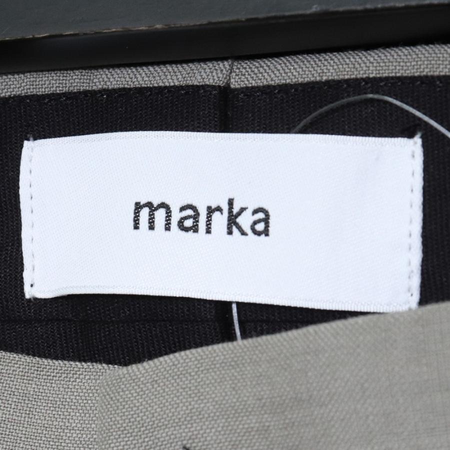 MARKA 2TUCK COCOON FIT WOOL MOHAIR TROPICAL 2 グレー M21A-06PT03C