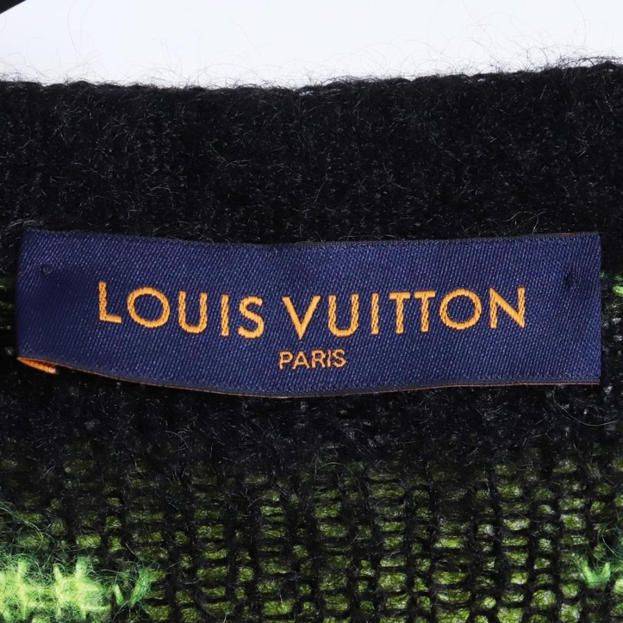 美品 LOUIS VUITTON マルチカラーカーディガン Lサイズ Louis Vuitton 多色カーディガン ルイヴィトン マルチカラー