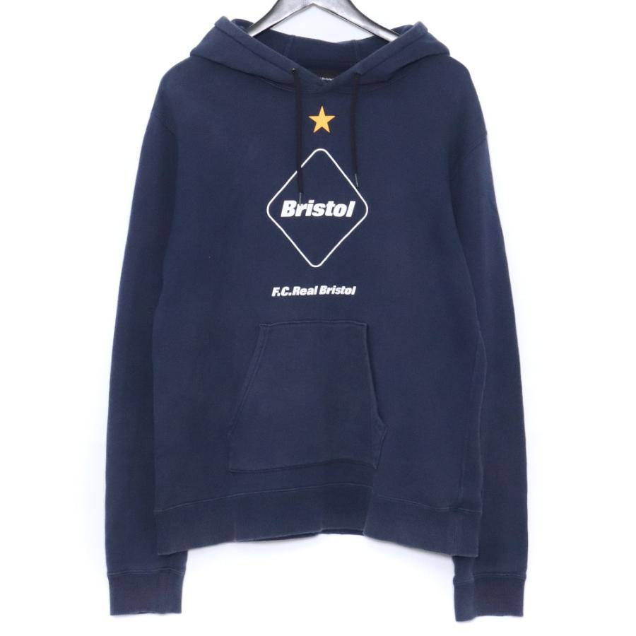 F.C.REAL BRISTOL エンブレムプルオーバースウェットパーカー S