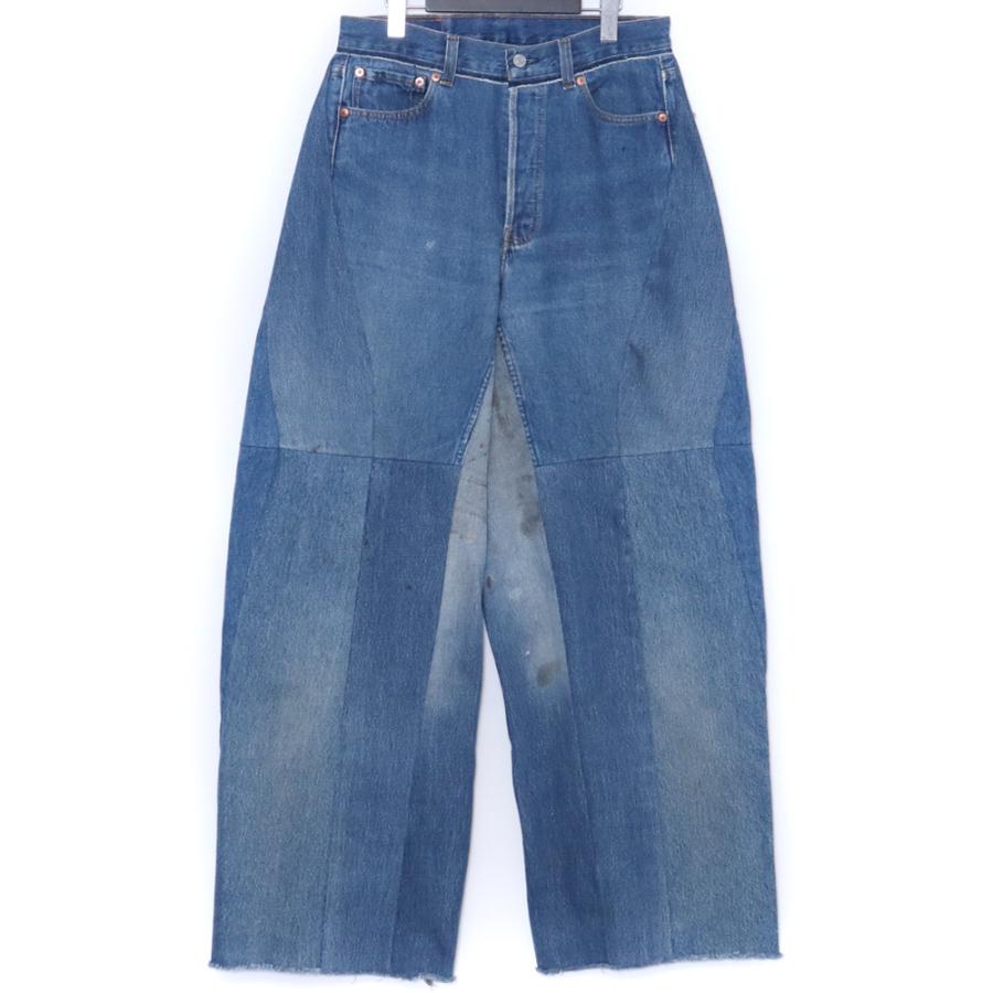 READYMADE DENIM WIDE BLUE Fサイズ インディゴ ブルー RE-C0-BL-00-00