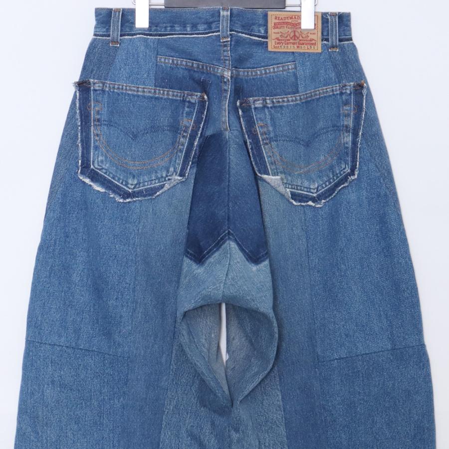 READYMADE DENIM WIDE BLUE Fサイズ インディゴ ブルー RE-C0-BL-00-00