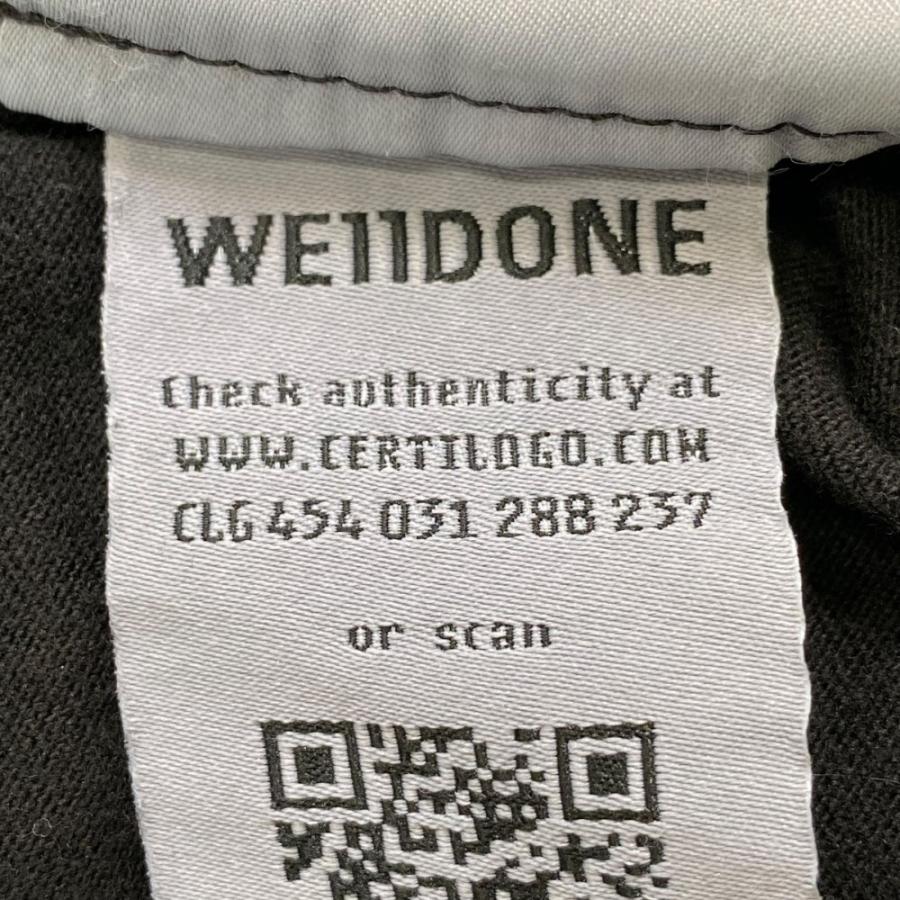 WE11DONE 25SS BLACK PIERCING DETAIL T-SHIRT Sサイズ ブラック WD 