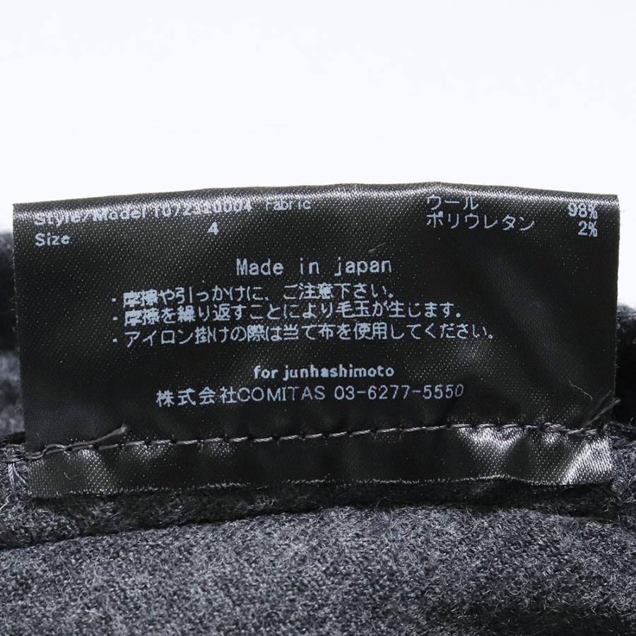 JUNHASHIMOTO 2 TUCK PANTS サイズ4 グレー 1072320004 ジュン JUNHASHIMOTO 2 TUCK PANTS サイズ4 グレー 1072320004 ジュン