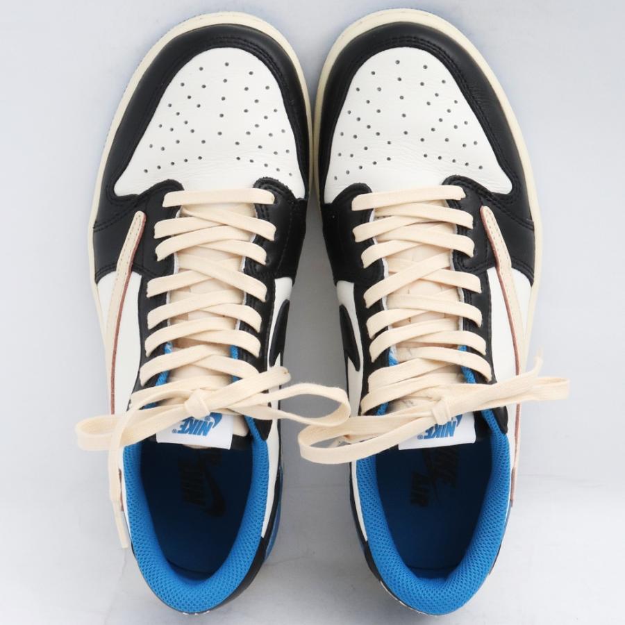 24.5cm NIKE × TRAVIS SCOTT × FRAGMENT Air Jordan 1 Low OG Blue 