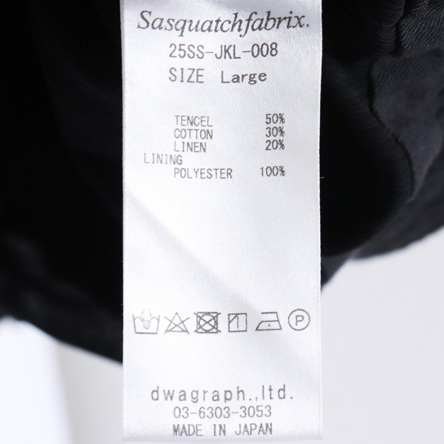 未使用 SASQUATCHFABRIX. WESTERN JKT FLOWERS Lサイズ ブラック 25SS 
