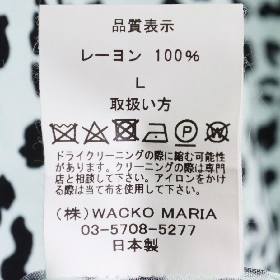 WACKO MARIA HAWAIIAN SHIRT S/S TYPE-5 Lサイズ ミントグリーン 