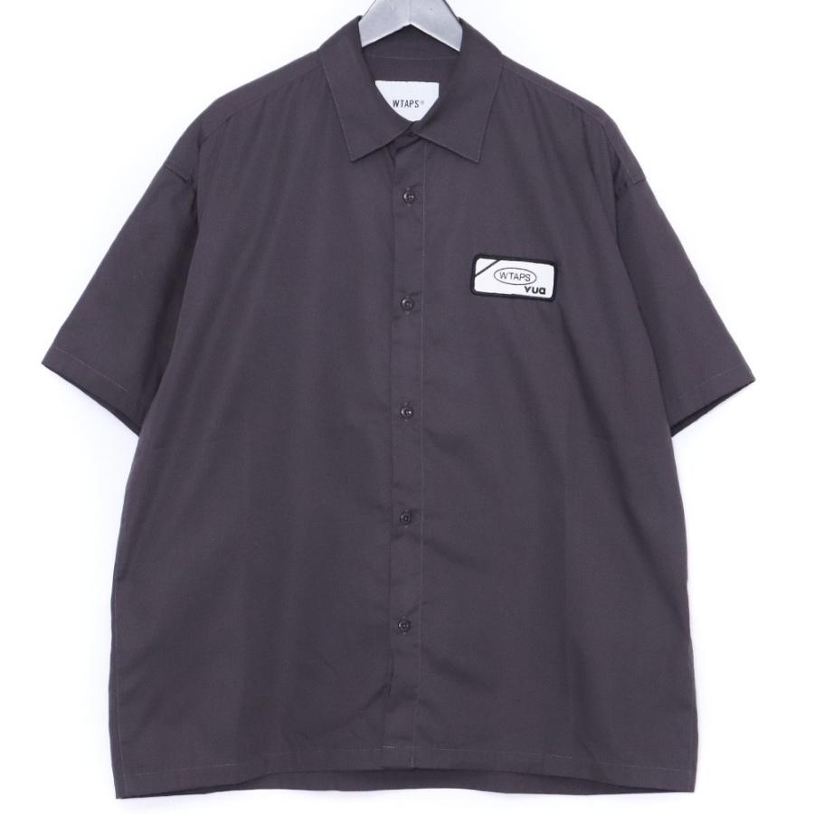 WTAPS チャコール グレー 半袖シャツ サイズX02/M WTAPS REPO SS CTPL. TWILL サイズ02 チャコール グレー 251CWDT-SHM06
