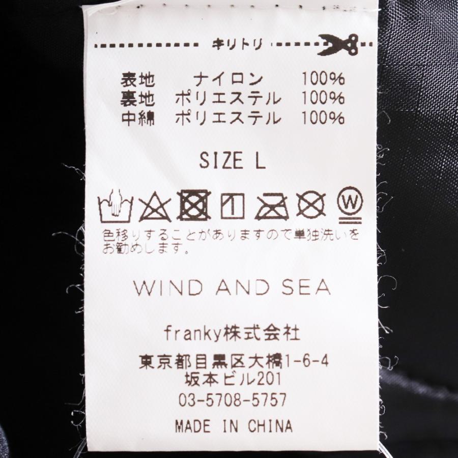 WIND AND SEA WARM SHELL PAD HOODIE JACKET Lサイズ ブラック WIND AND SEA WARM SHELL PAD HOODIE JACKET Lサイズ ブラック