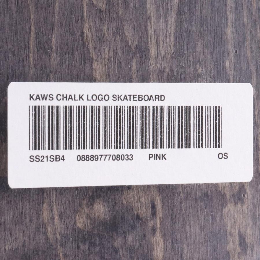 未使用 SUPREME × KAWS Chalk Logo Skateboard Deck ピンク SS21SB4