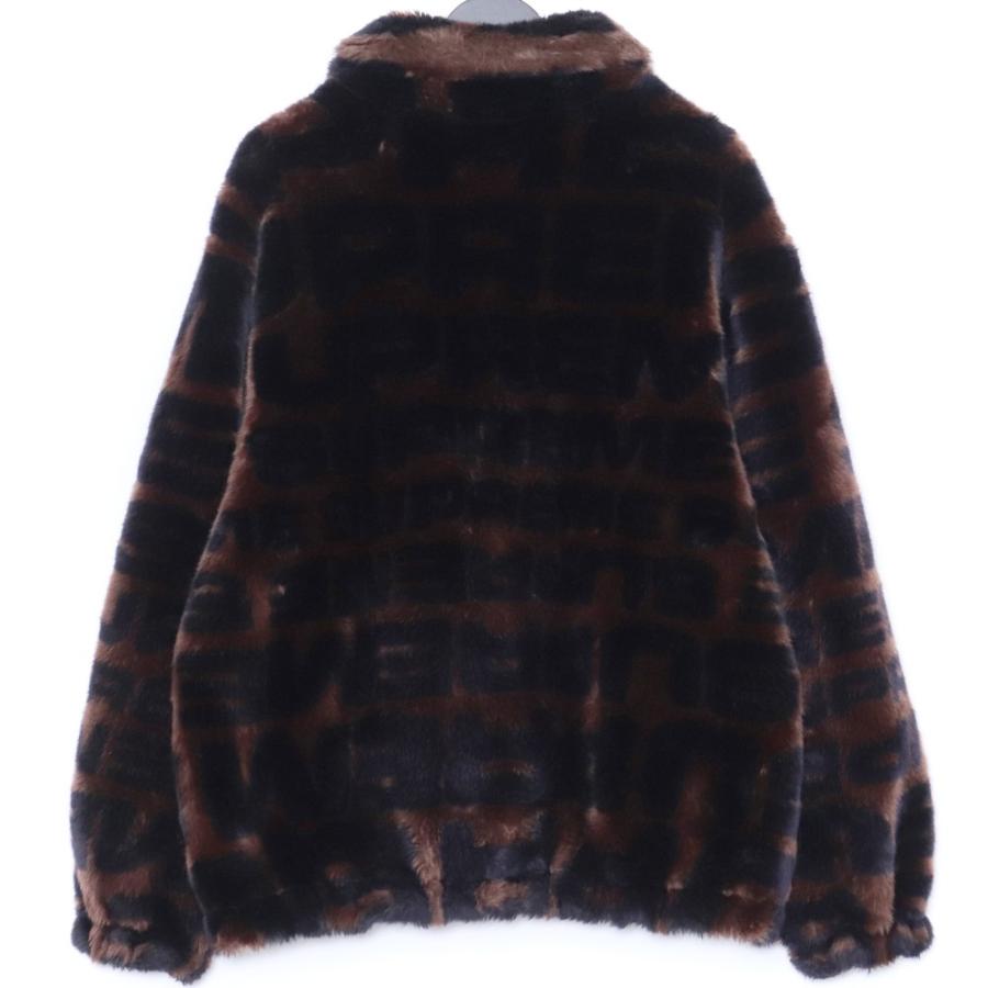 SUPREME Faux Fur Repeater Bomber Jacket Lサイズ ブラウン  