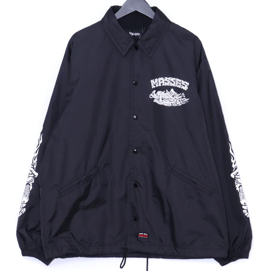 ジャケット・アウター PORKCHOP x MASSES Nylon JKT Hog P Black MASSES × PORKCHOP NYLON JKT HOG P Lサイズ ブラック マシス ポーク