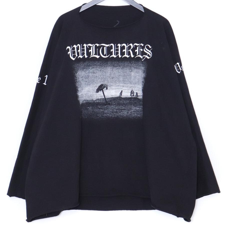 yeezy vultures long tシャツ 黒 YEEZY VULTURES LONG T-SHIRT サイズ2 ブラック イージー yzy