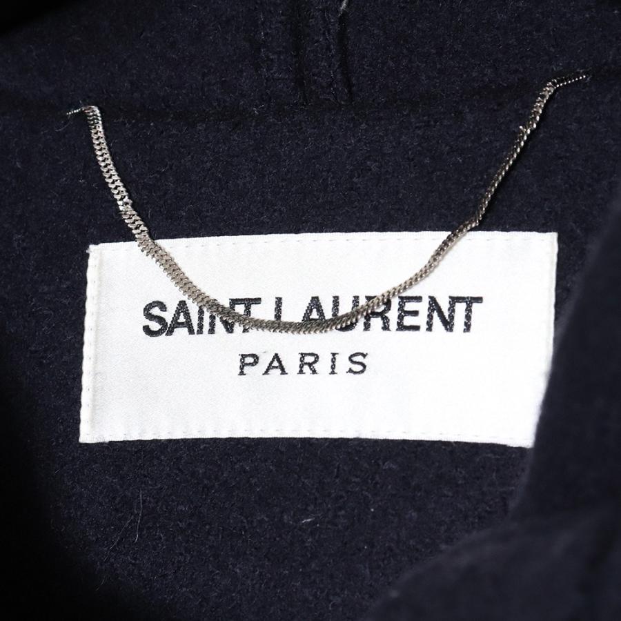 SAINT LAURENT PARIS 14AW トグルボタンウールメルトンダッフコート
