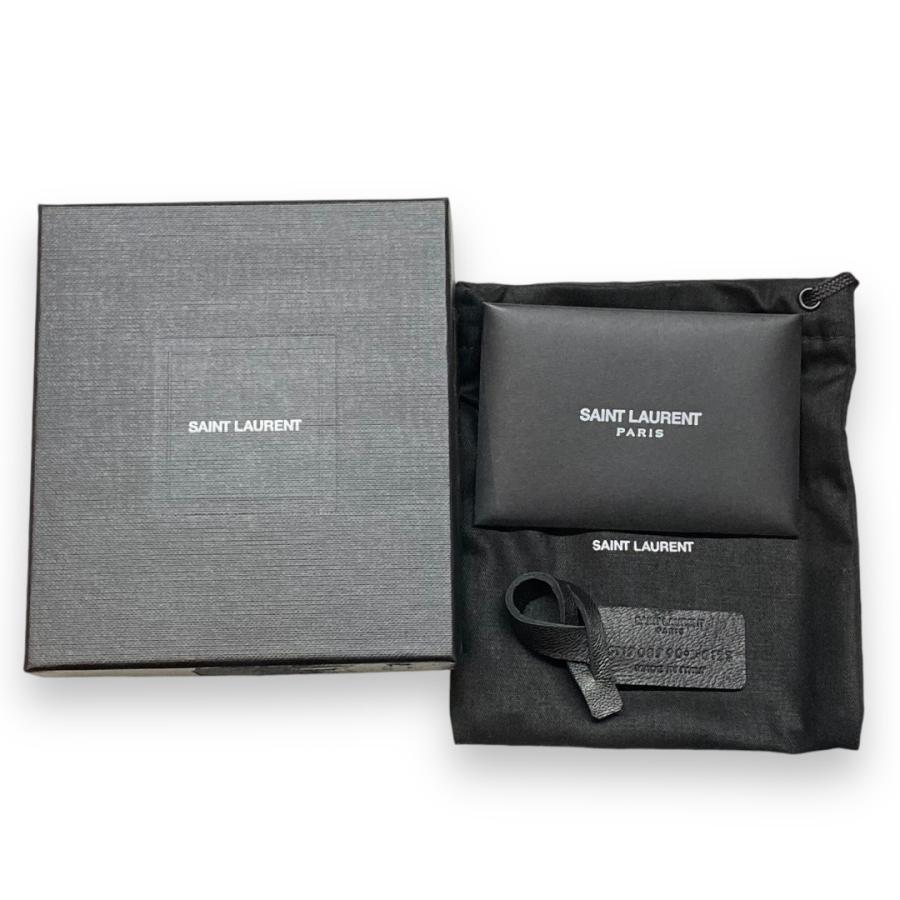 SAINT LAURENT YSLロゴ レディースブレスレット OS ブラック SAINT LAURENT YSLロゴ レディースブレスレット OS ブラック