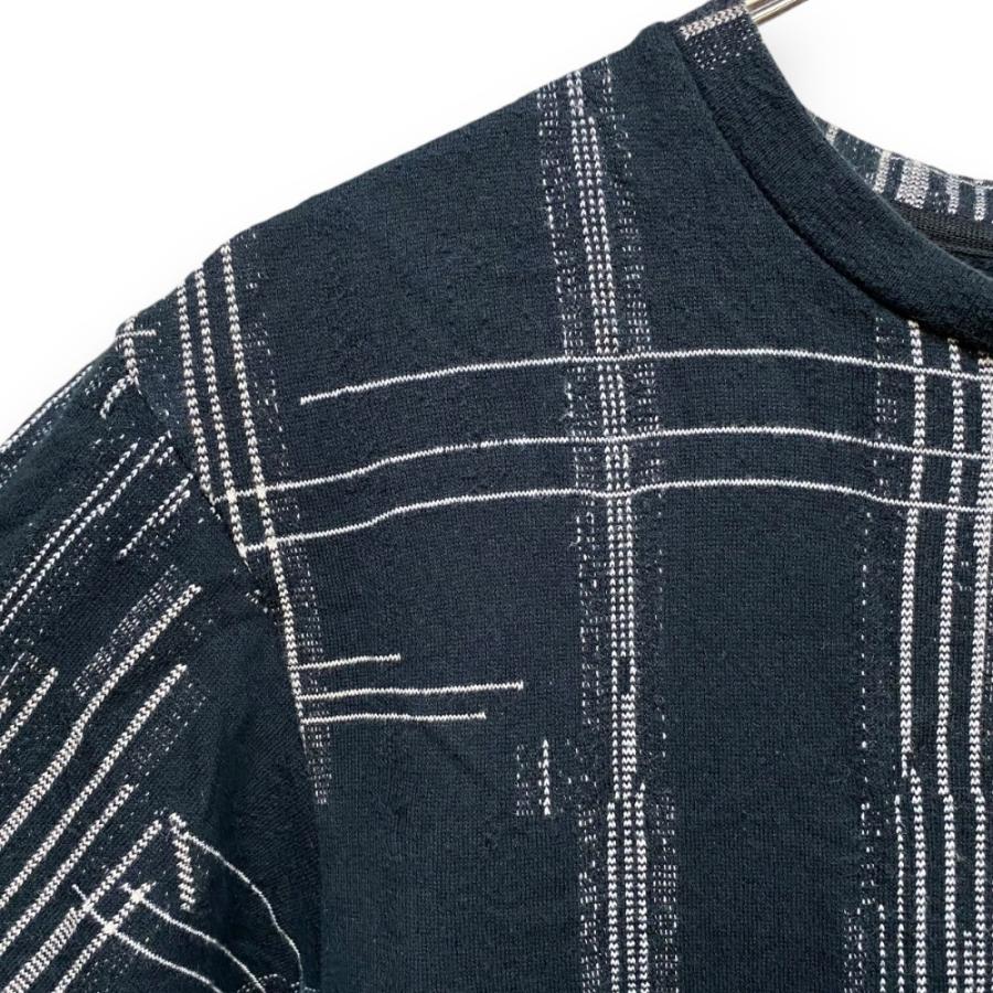 ETHOSENS 17SS INTARSIA T-SHIRT サイズ不明 ブラック E117-002 