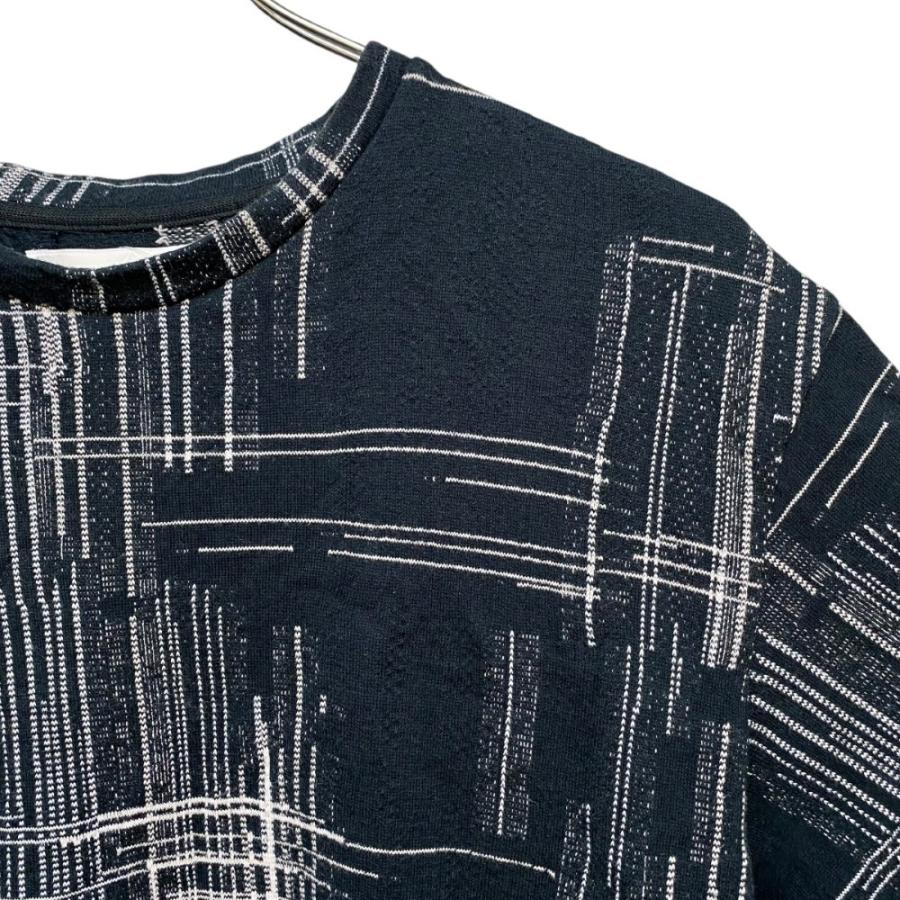 ETHOSENS 17SS INTARSIA T-SHIRT サイズ不明 ブラック E117-002 