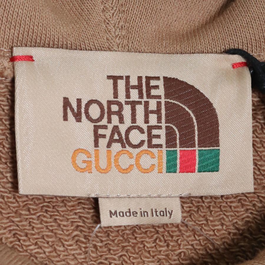 GUCCI × THE NORTH FACE クロップドスウェットシャツ GUCCI◇Tシャツ/THE NORTH FACE/前身頃シミあり/L/コットン/WHT