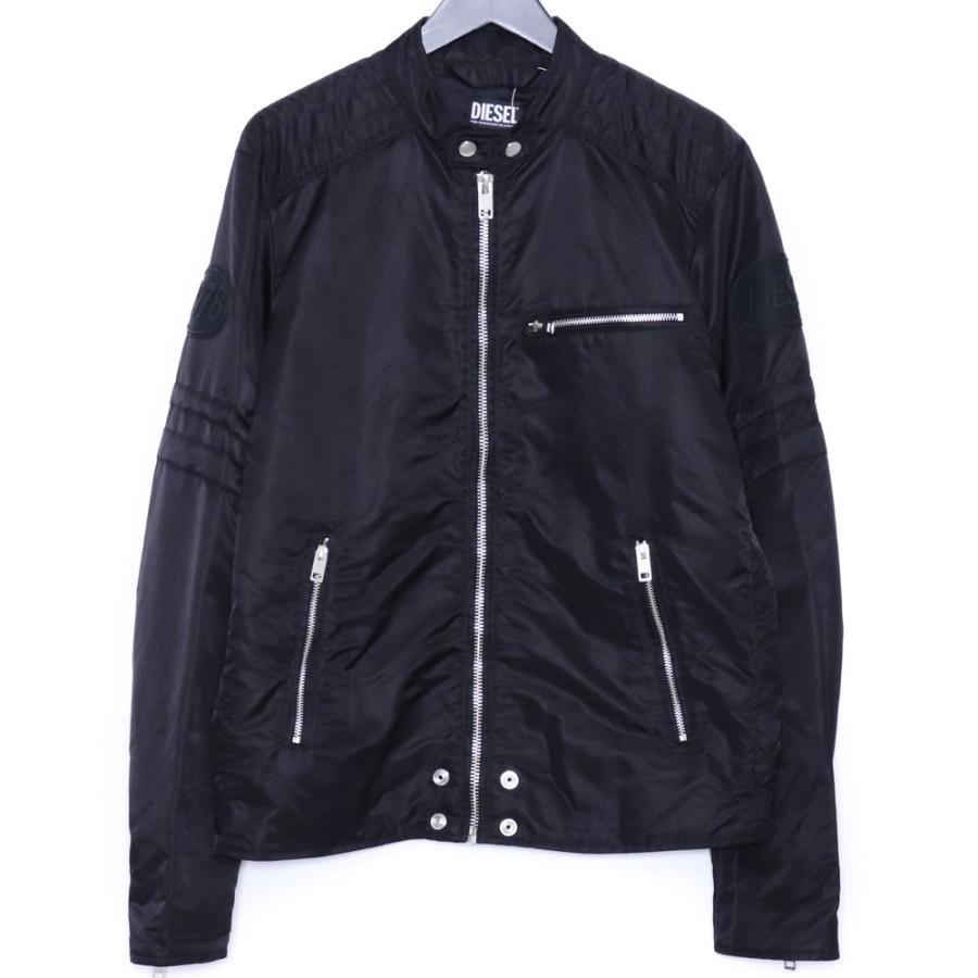 DIESEL ナイロンライダースジャケット ブラック L DIESEL ナイロンライダースジャケット Lサイズ ブラック ディーゼル J