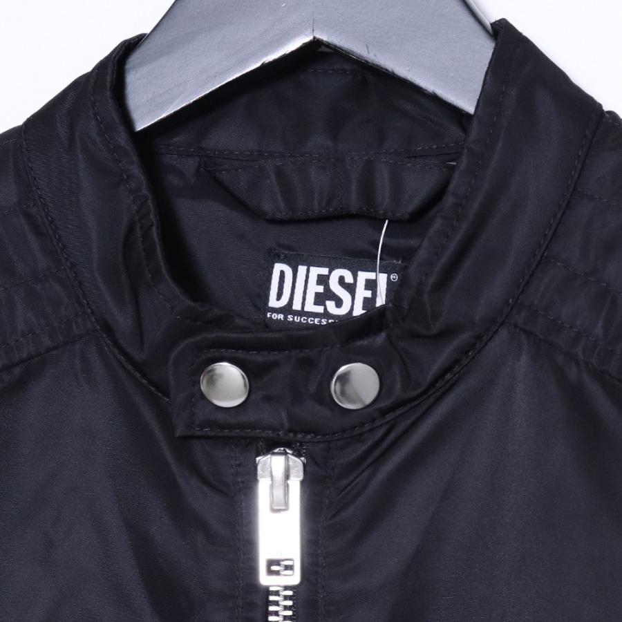 DIESEL ナイロンライダースジャケット ブラック L DIESEL ナイロンライダースジャケット Lサイズ ブラック ディーゼル J