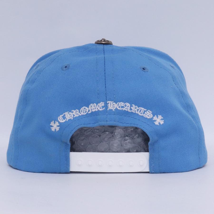 CHROME HEARTS 5パネル CH ベースボールキャップ ライトブルー クロム