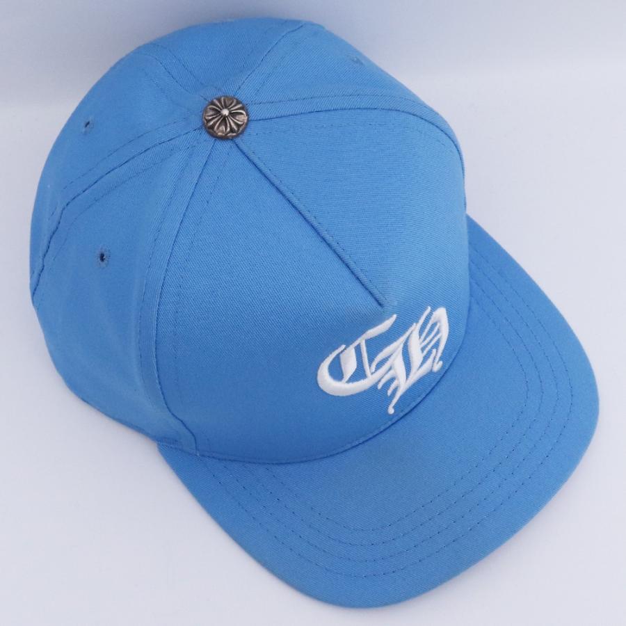 CHROME HEARTS 5パネル CH ベースボールキャップ ライトブルー クロム