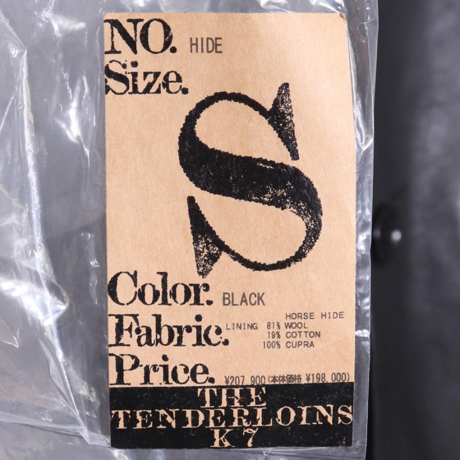 TENDERLOIN T-HIDE ホースハイドボタンレザージャケット Sサイズ TENDERLOIN T-HIDE ホースハイドボタンレザージャケット Sサイズ