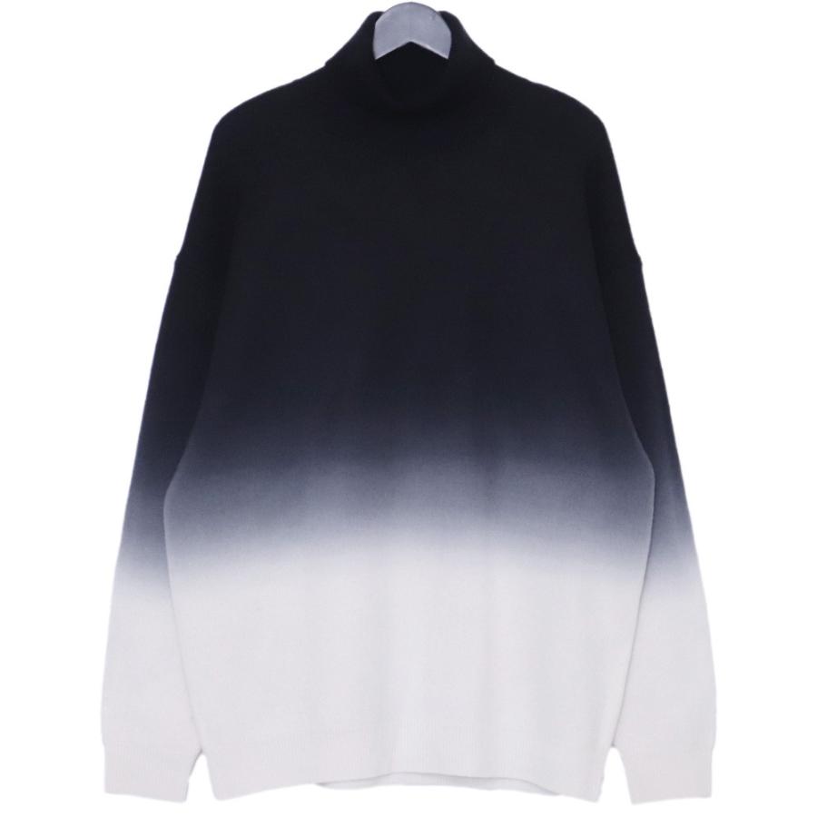 GRAPHPAPER Gradient Dyed Wool Hight Neck Knit サイズ1 ブラック