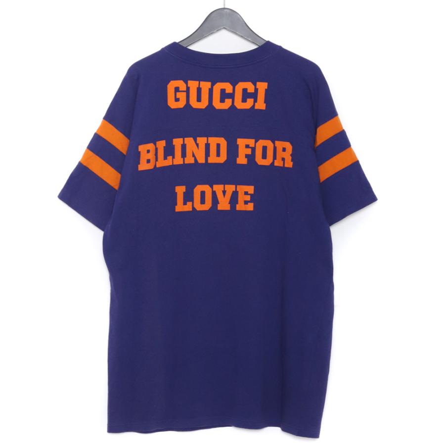 GUCCI ナンバリングフットボールTシャツ Mサイズ パープル 655459 