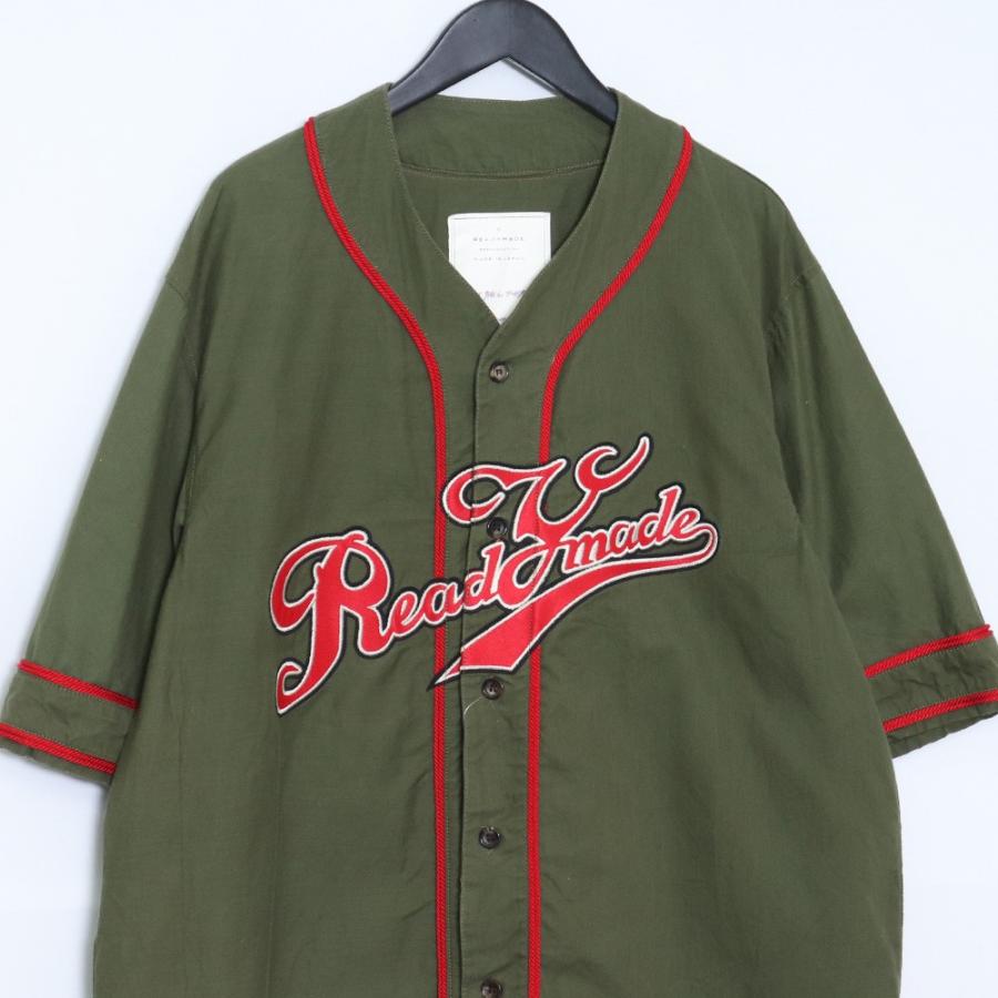 READY MADEレディメイド　ベースボールシャツ READYMADE BANDANA BASEBALL SHIRT (RED ASORT #B) - レディ