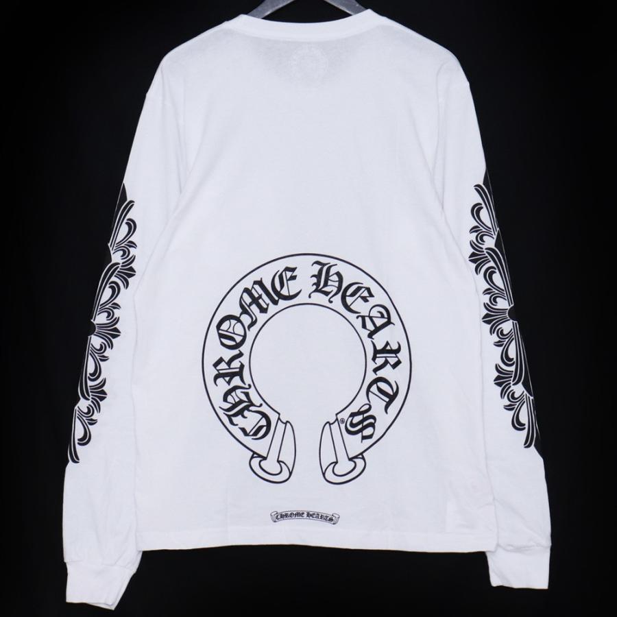 未使用 CHROME HEARTS フローラルホースシューロングスリーブT