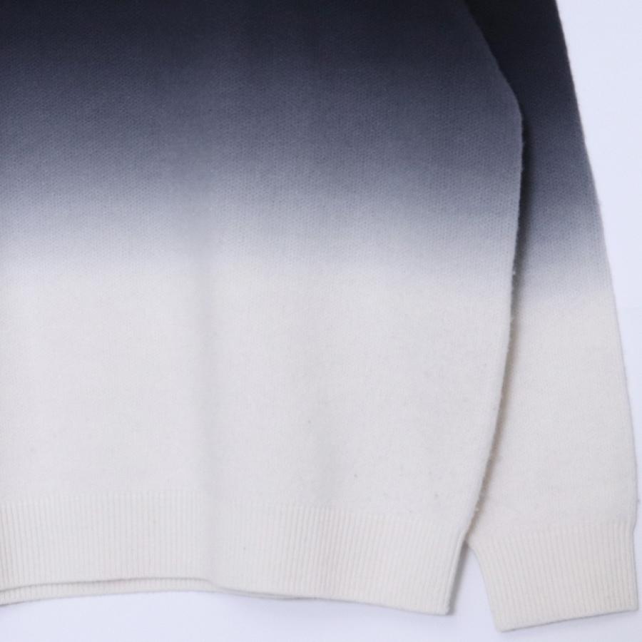 GRAPHPAPER Gradient Dyed Wool Crew Neck Knit サイズ1 ブラック